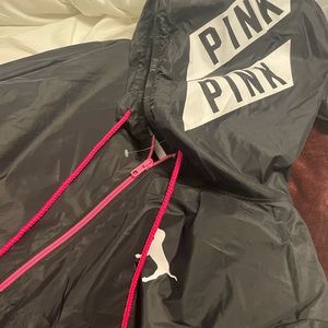 PINK pullover windbreaker size Medium
